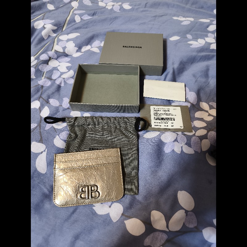 巴黎世家卡包-未來銀-10