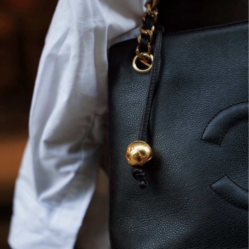 【97新✨ 全網最低價！】Chanel 荔枝皮金球Tote （下單前先詢問庫存❗️）-2
