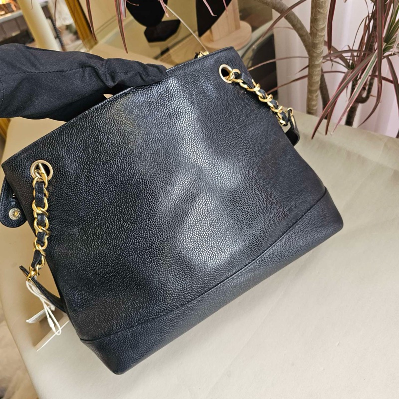 【97新✨ 全網最低價！】Chanel 荔枝皮金球Tote （下單前先詢問庫存❗️）-4