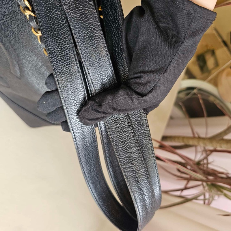 【97新✨ 全網最低價！】Chanel 荔枝皮金球Tote （下單前先詢問庫存❗️）-6