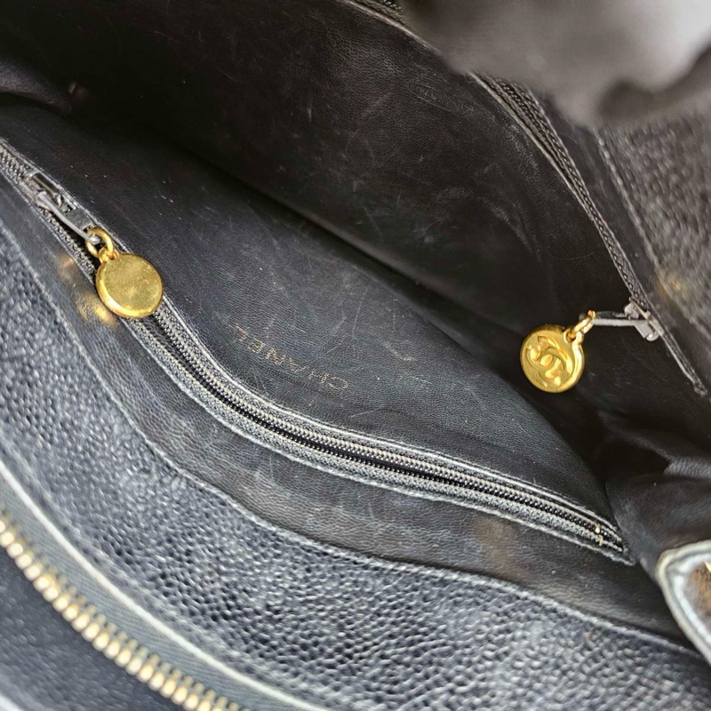 【97新✨ 全網最低價！】Chanel 荔枝皮金球Tote （下單前先詢問庫存❗️）-8