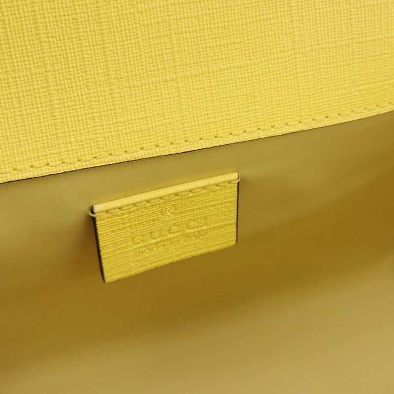 Gucci 牛皮雙G印花翻蓋單肩包-7