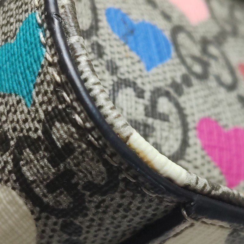 Gucci 牛皮雙G印花翻蓋單肩包-10