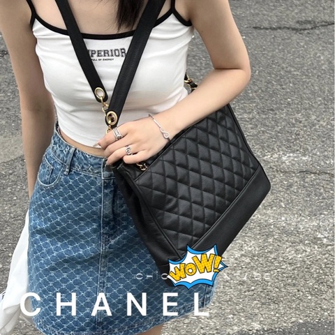 【95新✨ 全網最低價！】Chanel 菱格紋金球Tote（下單前先詢問庫存❗️）