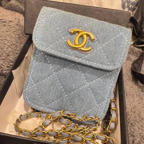 CHANEL MINi單寧小廢包