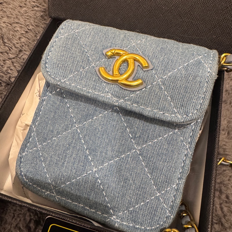 CHANEL MINi單寧小廢包-6