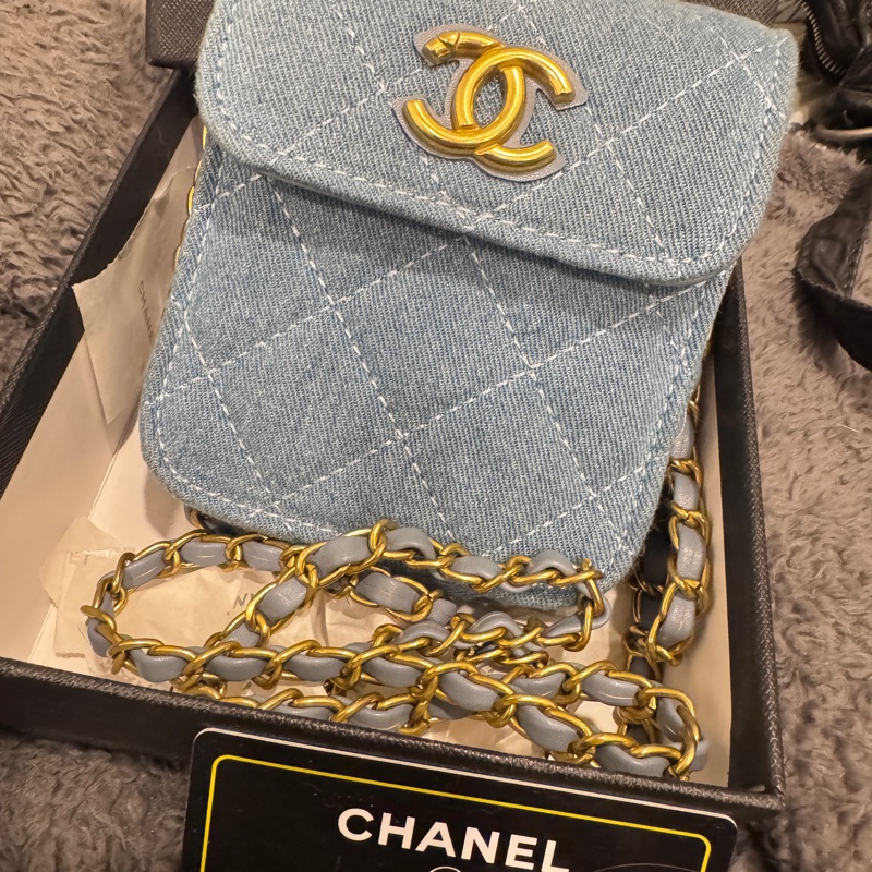 CHANEL MINi單寧小廢包-10