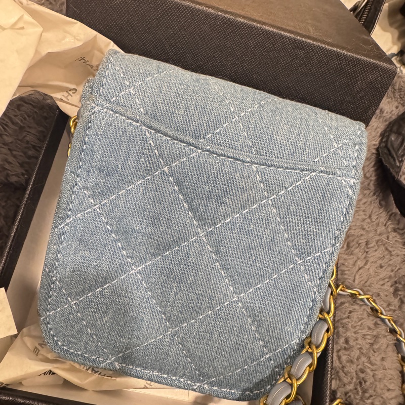 CHANEL MINi單寧小廢包-11