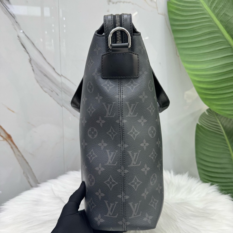 98新路易威登/Louis Vuitton黑色老花公文包手提包 編碼16 經典黑灰老花低調又高級 商務場合自帶氣場 大容量設計 電腦、文件、筆記本都能輕鬆收納，尺寸34x10x35cm-3