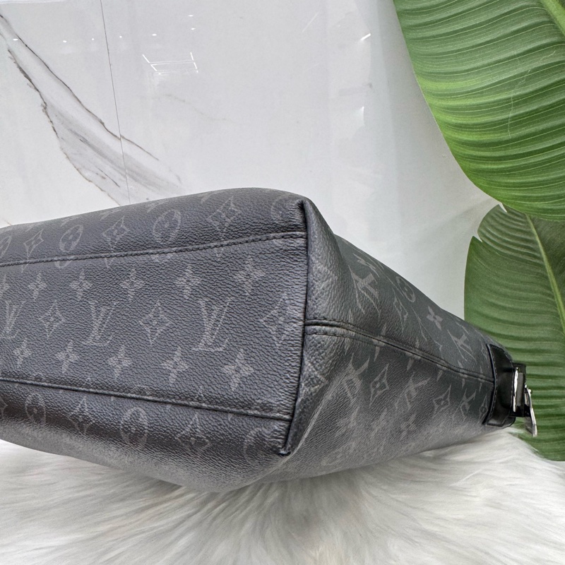 98新路易威登/Louis Vuitton黑色老花公文包手提包 編碼16 經典黑灰老花低調又高級 商務場合自帶氣場 大容量設計 電腦、文件、筆記本都能輕鬆收納，尺寸34x10x35cm-6