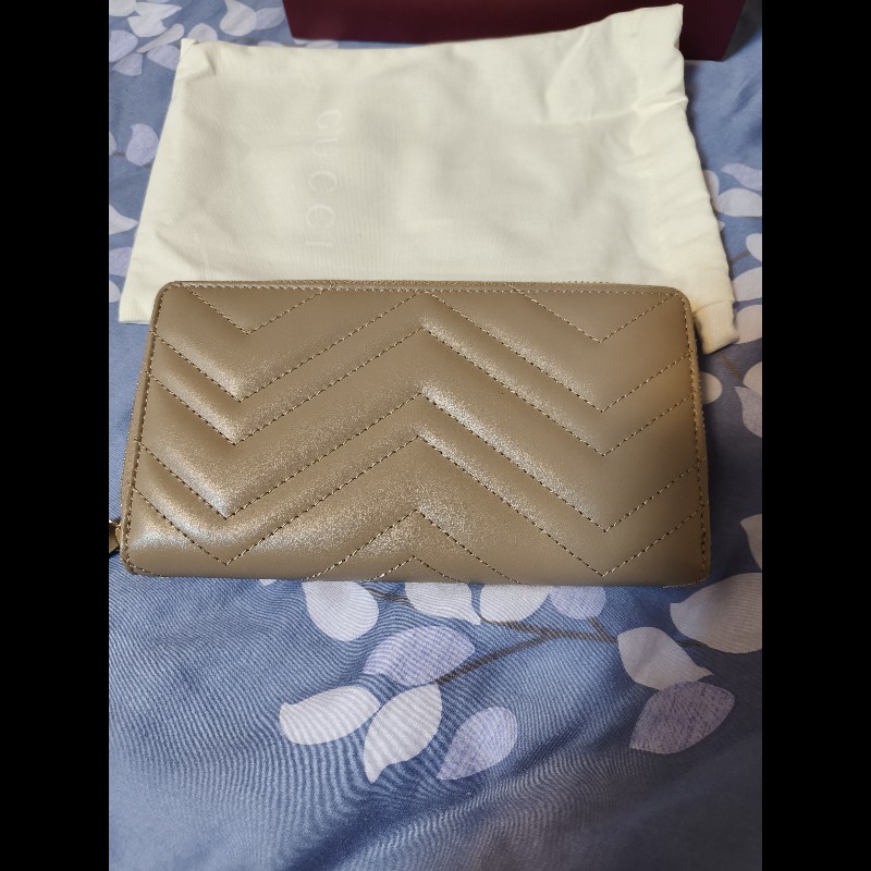 GUCCI-奶茶色長夾-6