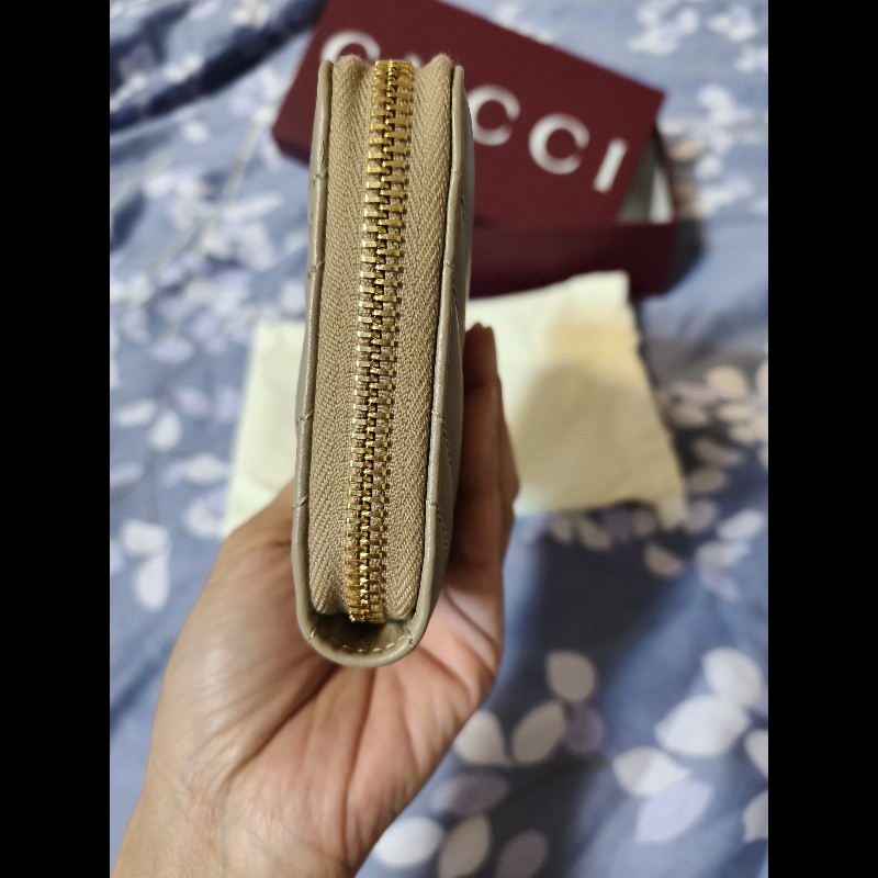 GUCCI-奶茶色長夾-8