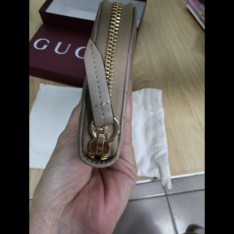 GUCCI-奶茶色長夾-2