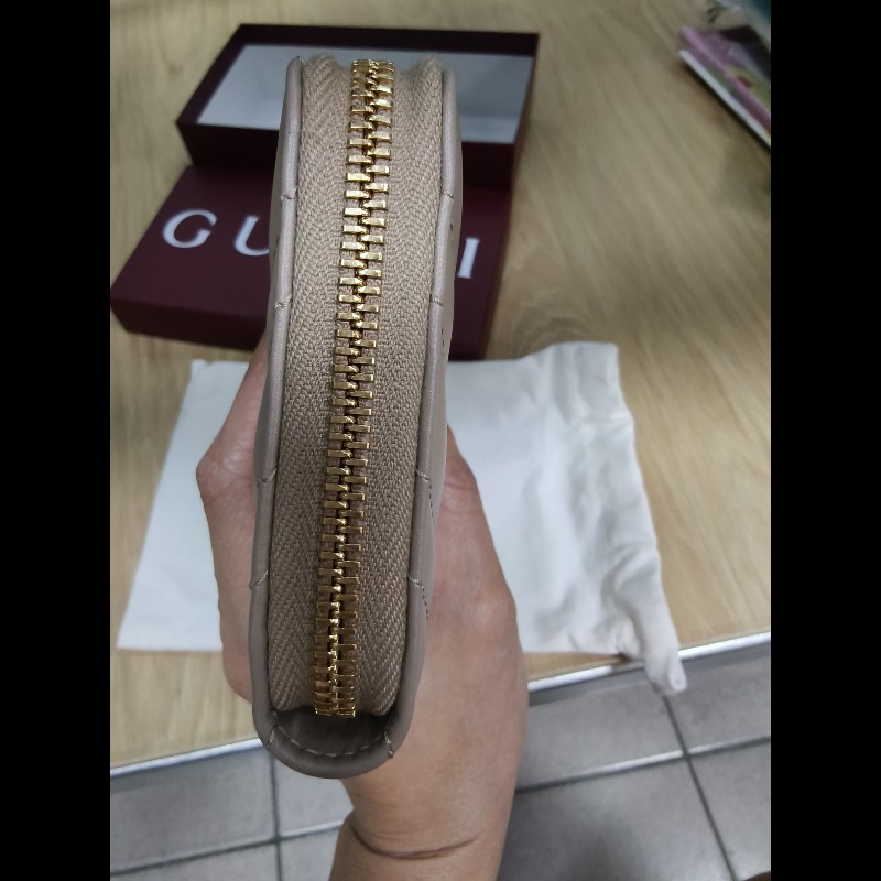 GUCCI-奶茶色長夾-3