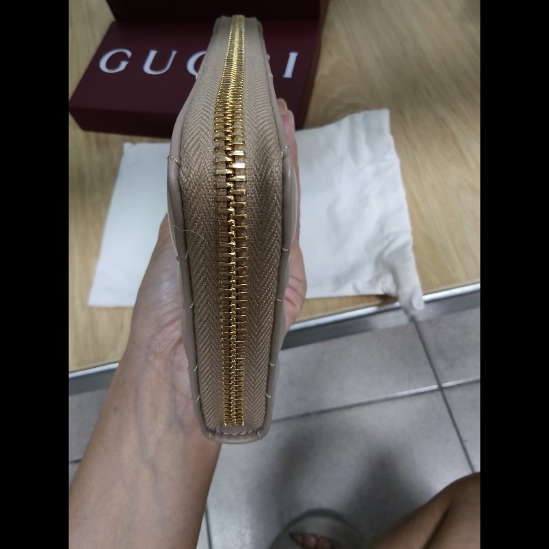 GUCCI-奶茶色長夾-5