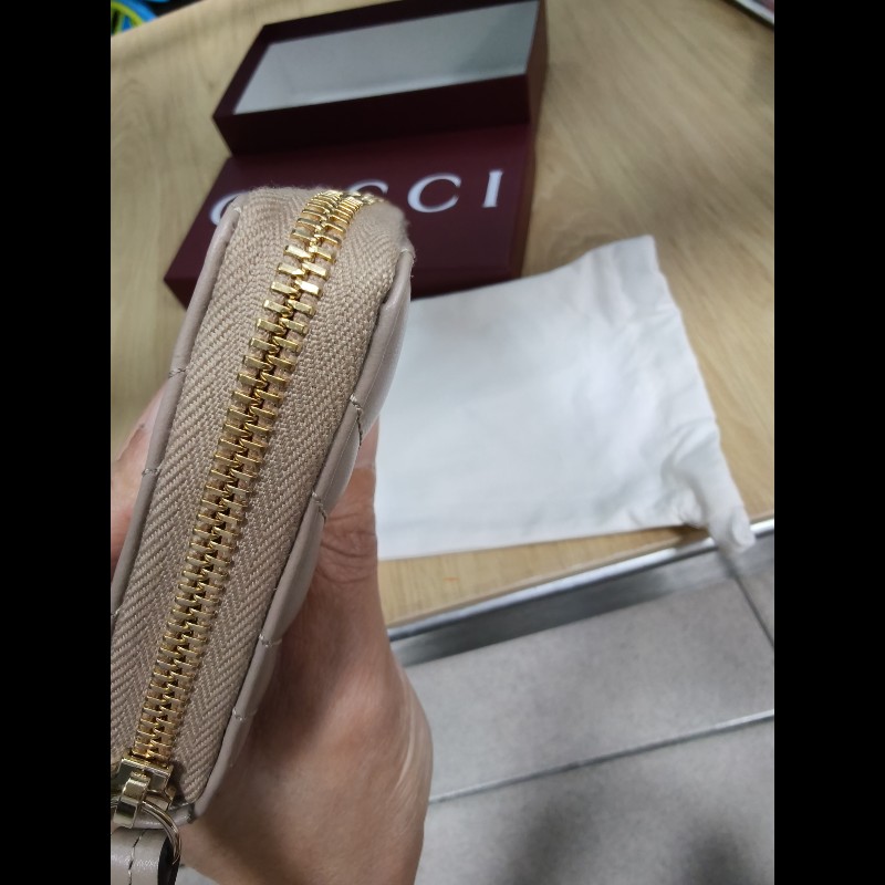 GUCCI-奶茶色長夾-6