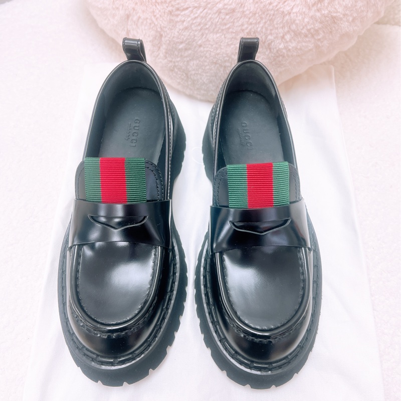 全新 37碼 Gucci 厚底樂福鞋/皮鞋-1