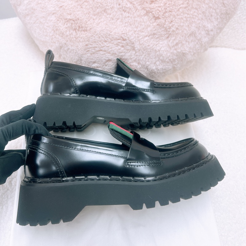 全新 37碼 Gucci 厚底樂福鞋/皮鞋-2