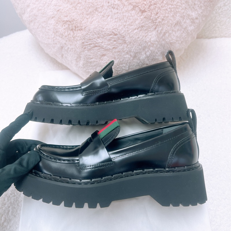 全新 37碼 Gucci 厚底樂福鞋/皮鞋-3