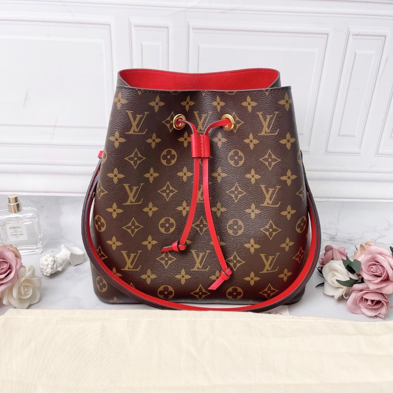 LV老花紅水桶NéONOé 中號26*26*17 98新配件塵袋-1