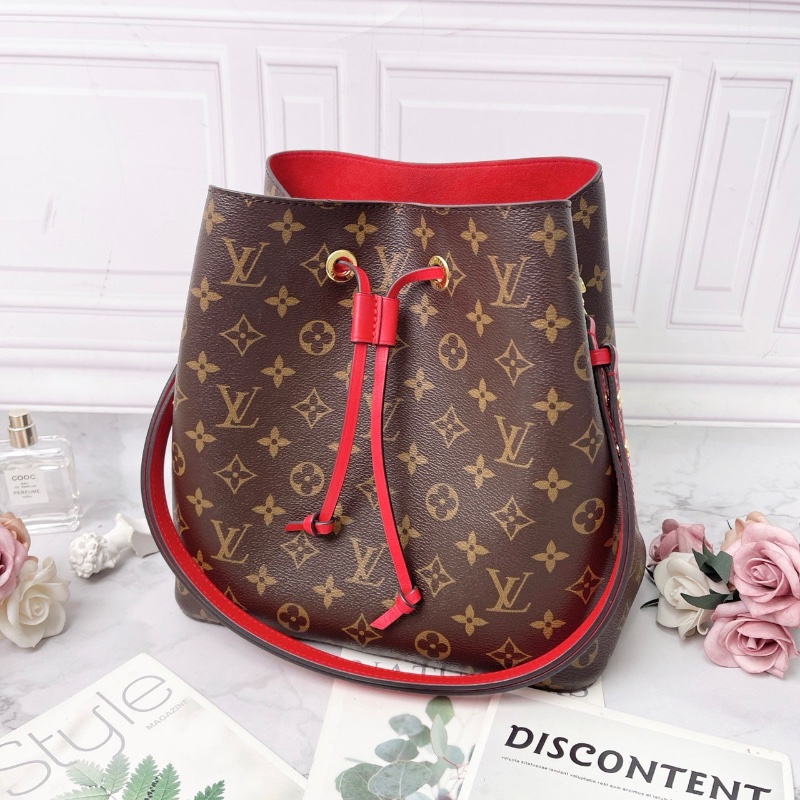 LV老花紅水桶NéONOé 中號26*26*17 98新配件塵袋-3