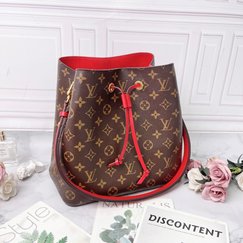 LV老花紅水桶NéONOé 中號26*26*17 98新配件塵袋-4