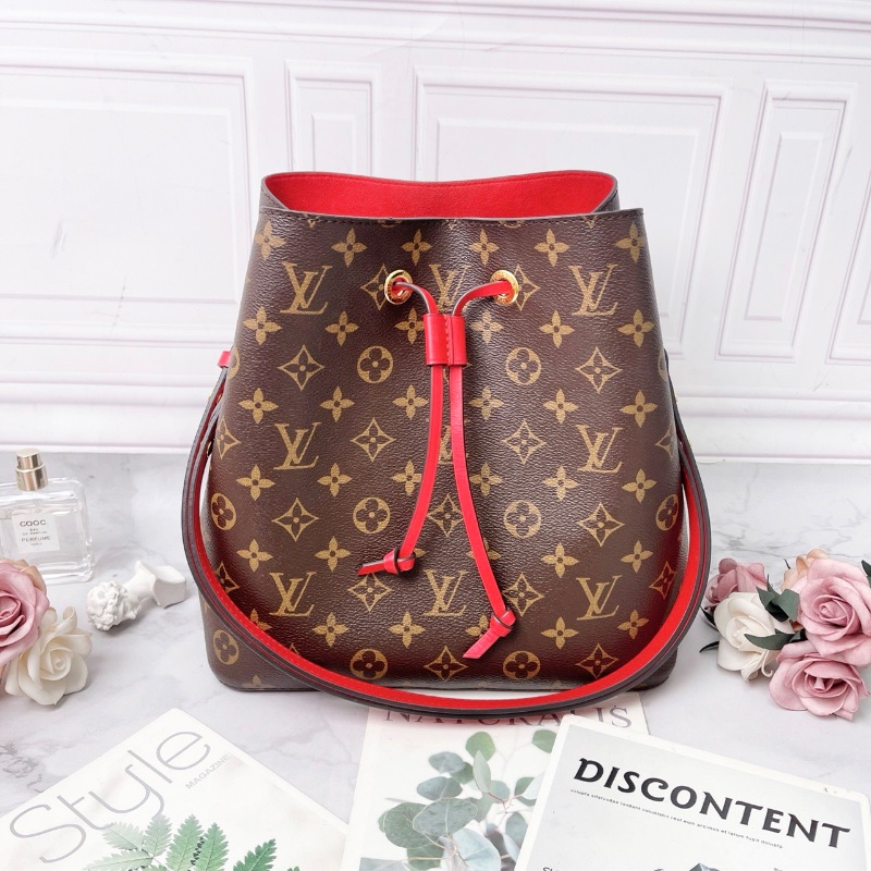 LV老花紅水桶NéONOé 中號26*26*17 98新配件塵袋-6