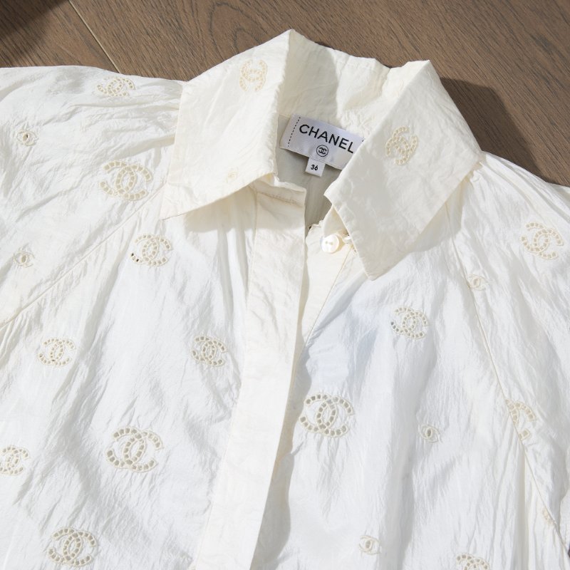 ❤️CHANEL 100%真絲 優雅無袖上衣 cc logo裝飾-2
