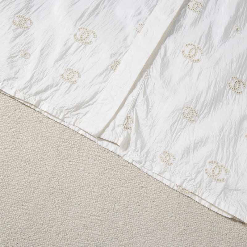 ❤️CHANEL 100%真絲 優雅無袖上衣 cc logo裝飾-3