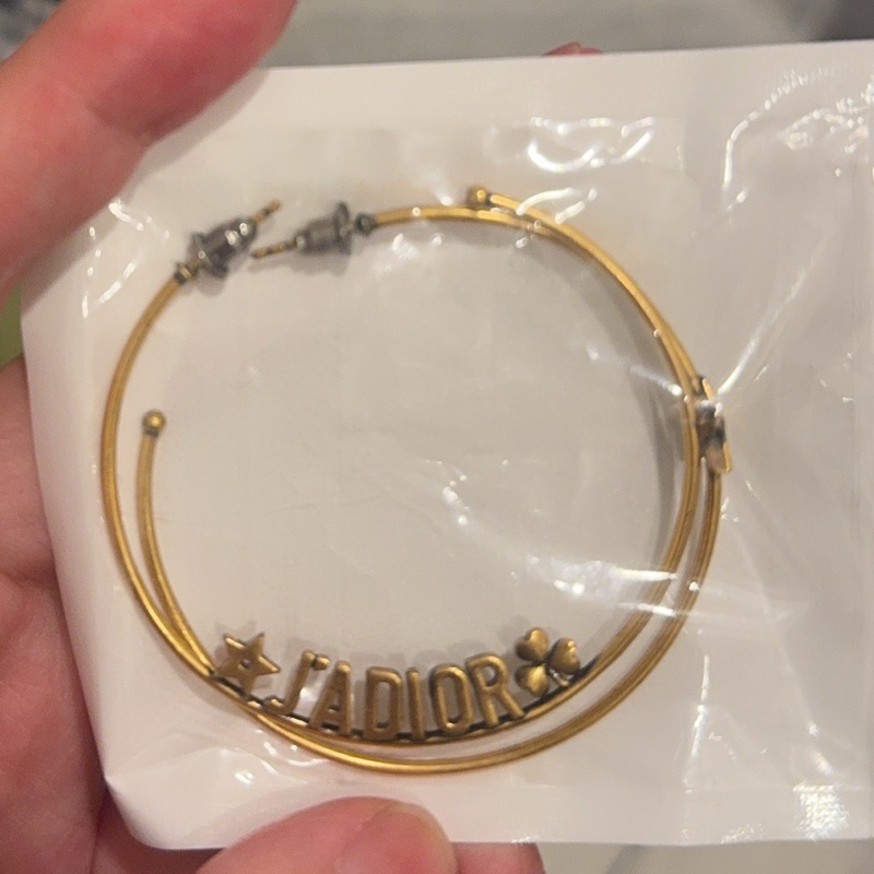 Gucci雙G 925純銀。Dior J’A DIOR鍍金復古大圈-1