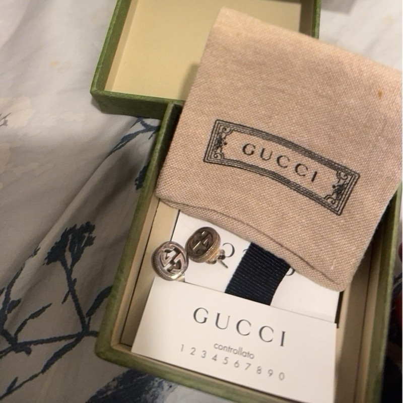 Gucci雙G 925純銀。Dior J’A DIOR鍍金復古大圈-12