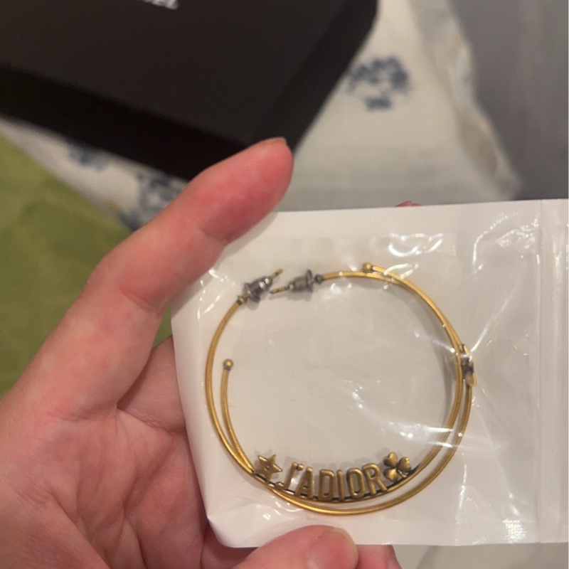 Gucci雙G 925純銀。Dior J’A DIOR鍍金復古大圈-15