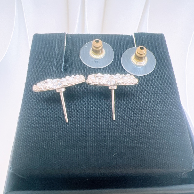 Chanel 23v 珍珠雙c耳環-5