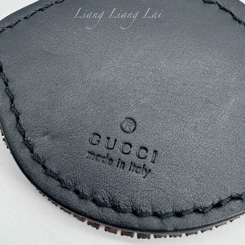 GUCCI 水鑽紅唇造型鑰匙圈-3