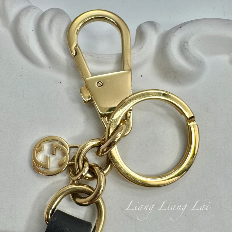 GUCCI 水鑽紅唇造型鑰匙圈-8