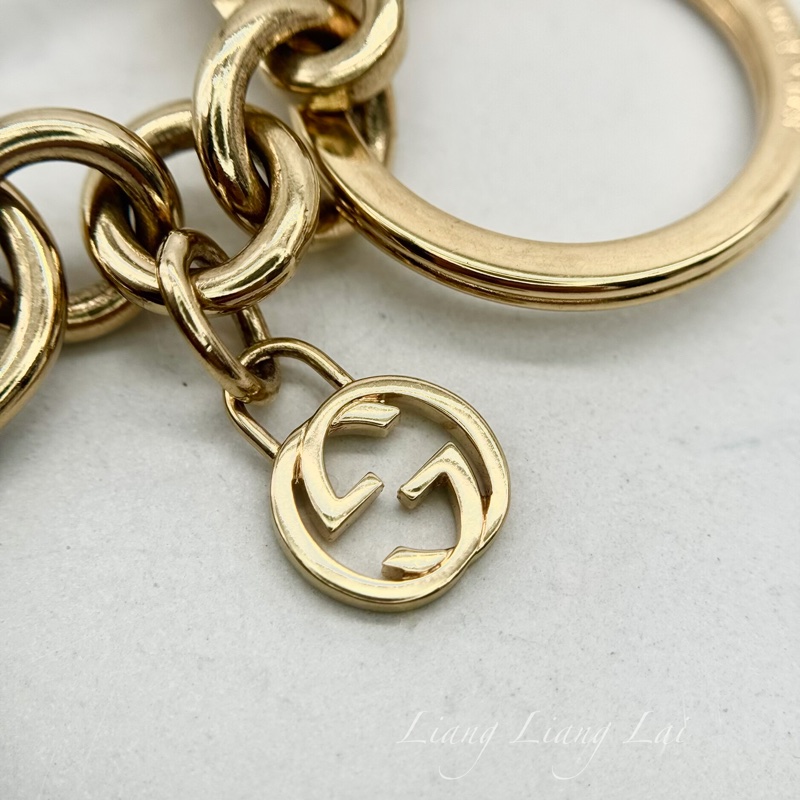 GUCCI 水鑽紅唇造型鑰匙圈-11