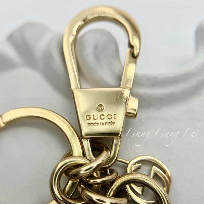 GUCCI 水鑽紅唇造型鑰匙圈-19