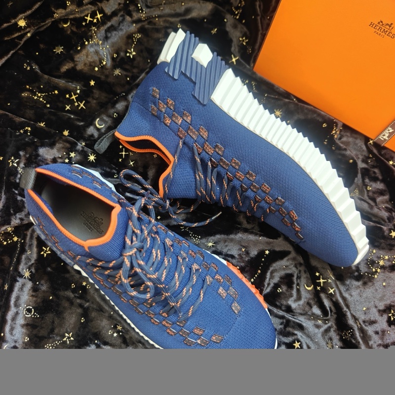 Hermes針織運動鞋愛馬仕深藍色Flex編織運動鞋 40.5碼-2