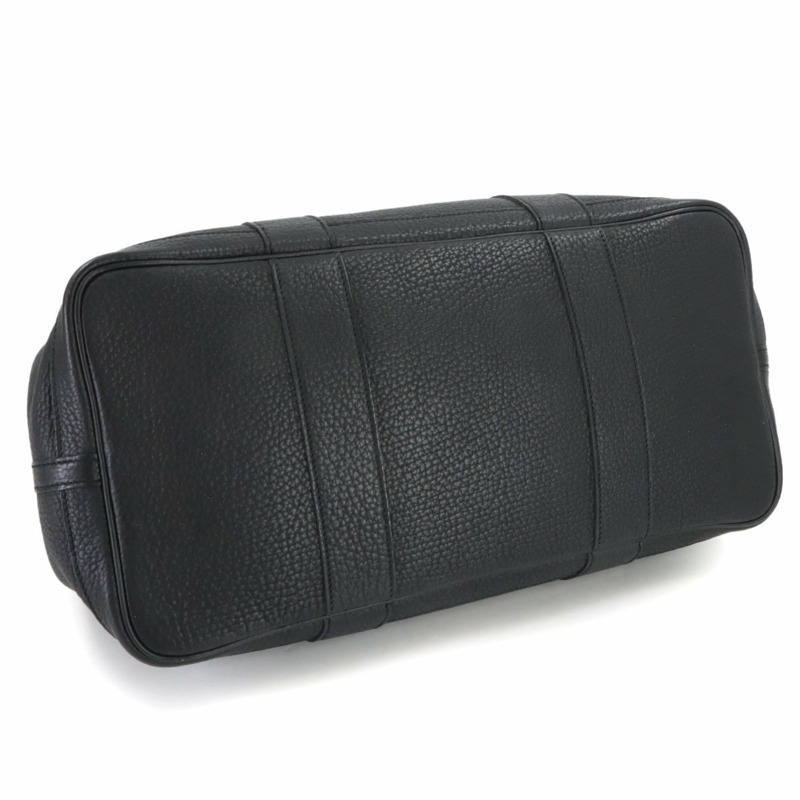 愛馬仕 Garden 36 PM 手提包，Negonda 黑色，□K 印記，銀色五金，派對款-3