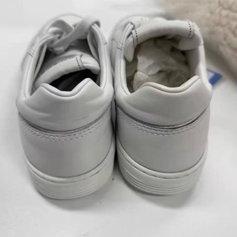 Chanel 金標圓頭系帶低幫板鞋 白色 尺碼37碼-5