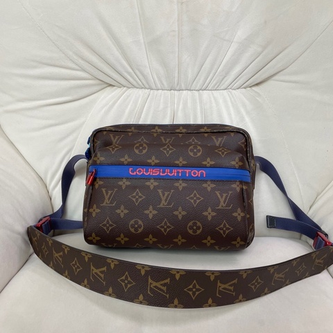 Louis Vuitton路易威登 老花限定撞色相機包 斜挎包 18年無附件