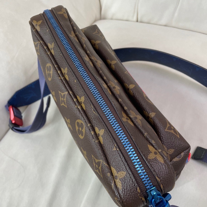 Louis Vuitton路易威登 老花限定撞色相機包 斜挎包 18年無附件-4