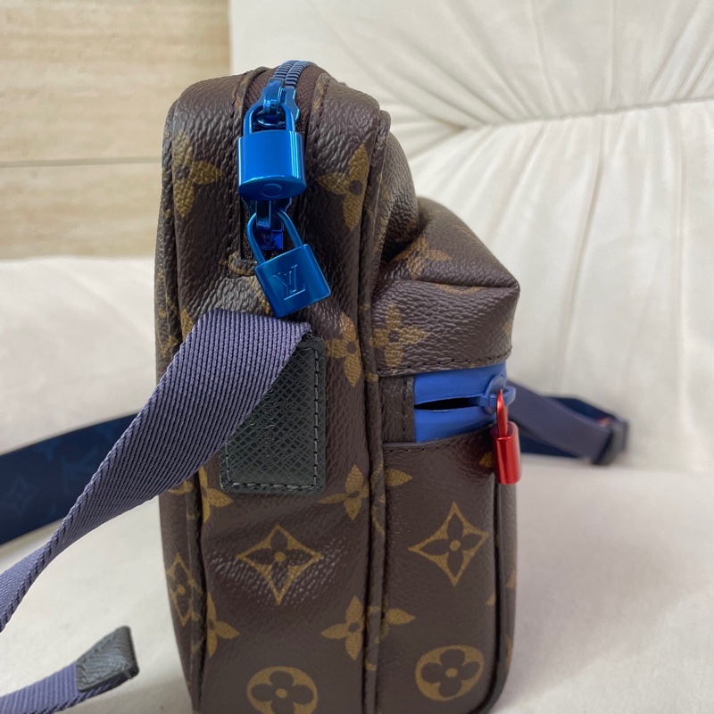 Louis Vuitton路易威登 老花限定撞色相機包 斜挎包 18年無附件-5