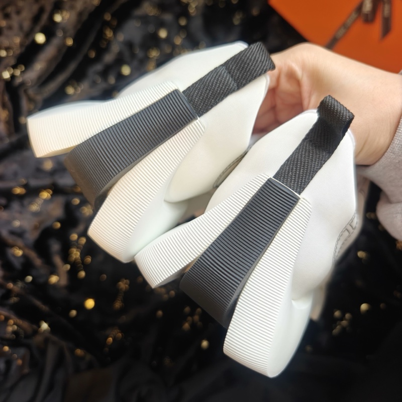 Hermes運動鞋愛馬仕Envol白色波浪底運動鞋 41碼-5