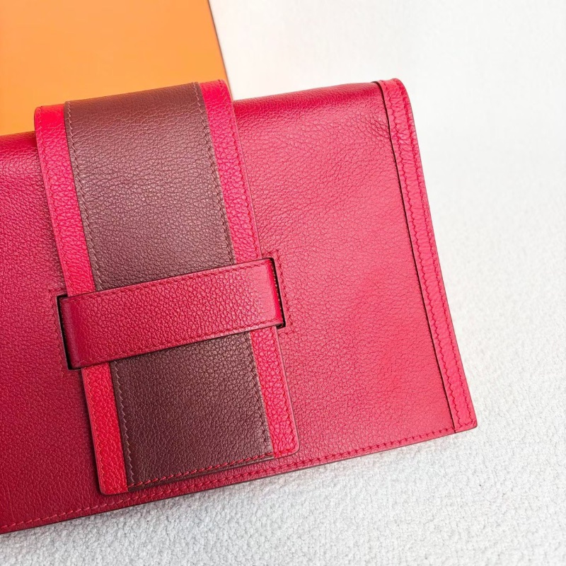 Hermes三拼色Passant斜背包 辣椒紅/心紅色/愛馬仕紅 Evercolor皮 20*14*2 99新配件盒子 購證 肩帶 塵袋-1