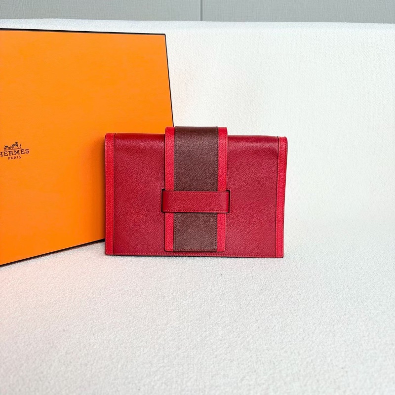 Hermes三拼色Passant斜背包 辣椒紅/心紅色/愛馬仕紅 Evercolor皮 20*14*2 99新配件盒子 購證 肩帶 塵袋-5