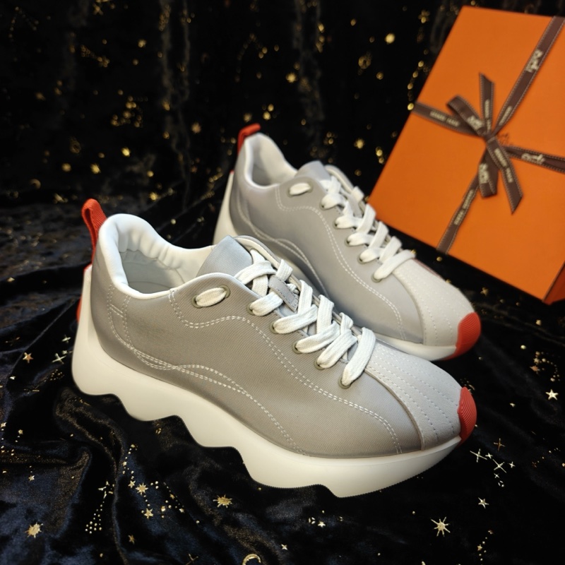 Hermes運動鞋愛馬仕Envol灰白色波浪底運動鞋 35.5碼-0