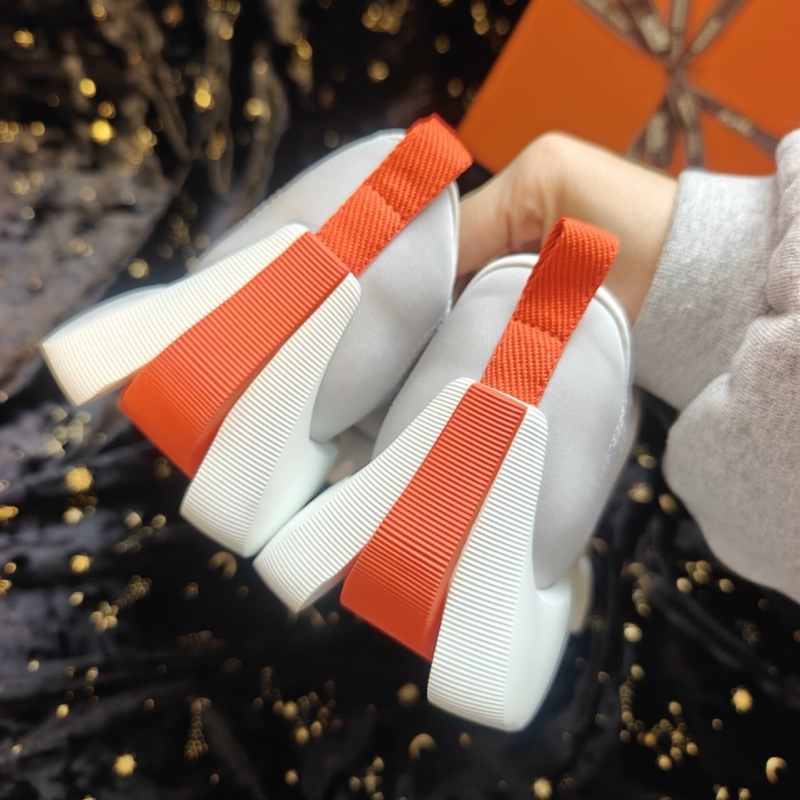 Hermes運動鞋愛馬仕Envol灰白色波浪底運動鞋 35.5碼-4