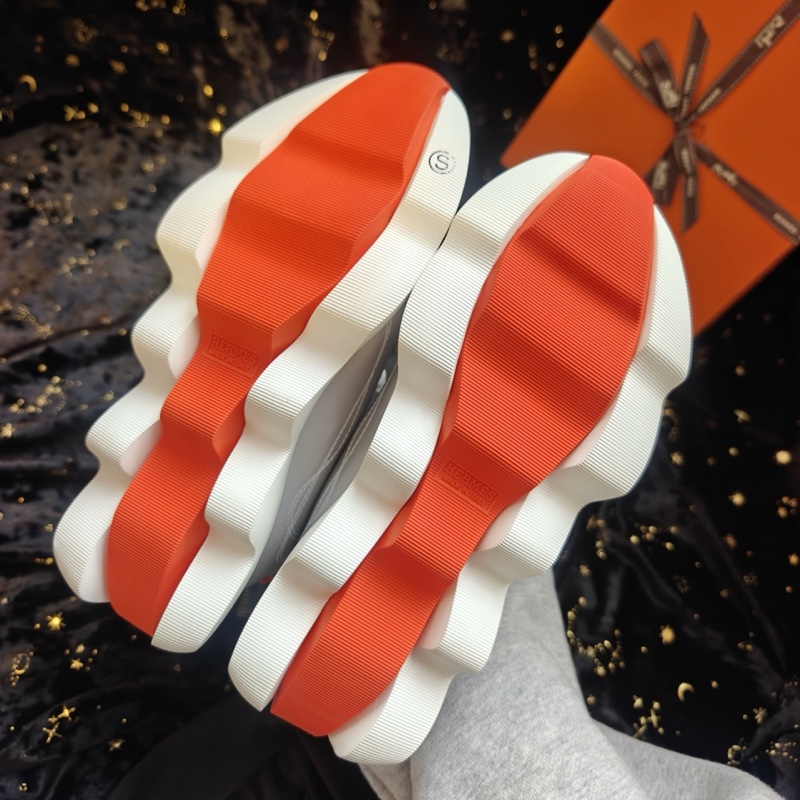 Hermes運動鞋愛馬仕Envol灰白色波浪底運動鞋 35.5碼-5