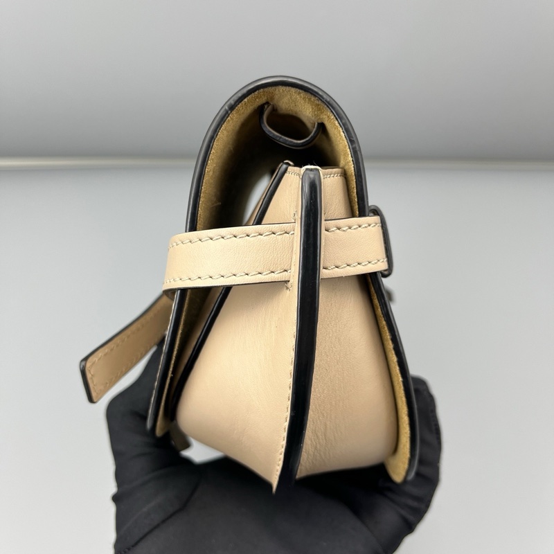 98新 LOEWE羅意威gate馬鞍包奶茶色小號/21*13*9cm-2